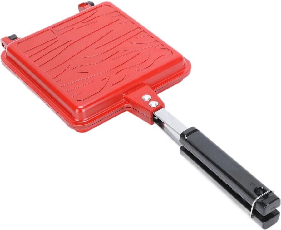 Sandwich Maker Grilled Pan met Non-Stick Plates Kookplaat geroosterde Sandwich Maker Press Dubbelzijdige Aluminium Flip Kaasmaker Pan voor Huis Keuken Ontbijt Camping