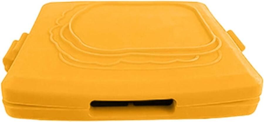 Sandwich Maker Grillpan Keuken Snelle Snacks Inklapbaar Ontwerp 16 x 14 cm Oranje