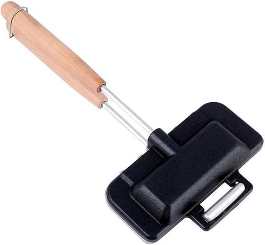 Sandwich Maker Panini Pers Ontbijt Maken Snelle Bereiding Compact Ontwerp Zwart