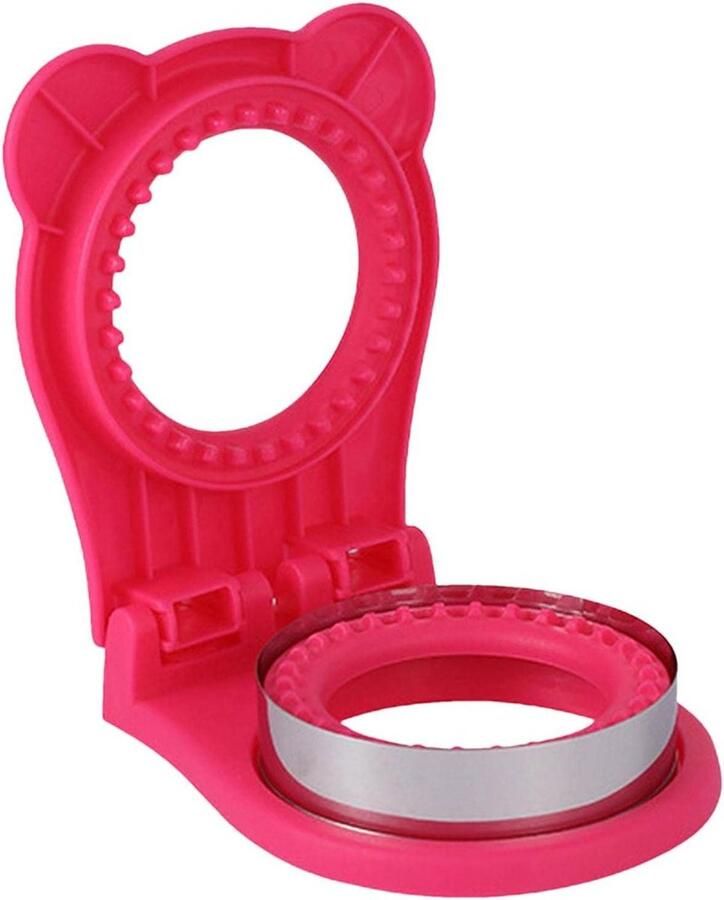 Sandwich Maker Snack Vormer Lunch Maken Roestvrij Staal 16.5 cm Roze
