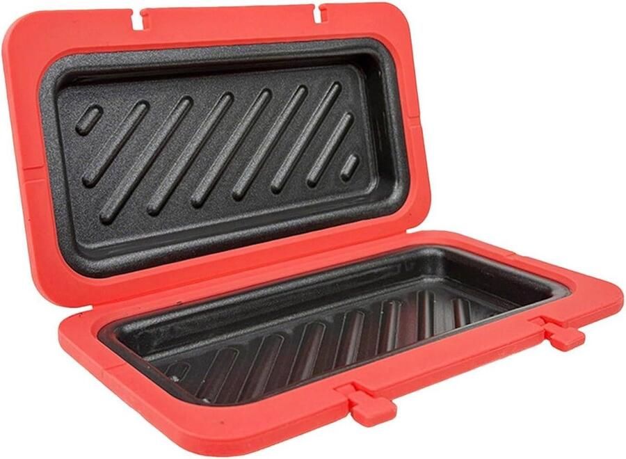 Sandwich Maker Tosti Apparaat Snel Lunchen Magnetron Geschikt 119B x 48H cm Rood