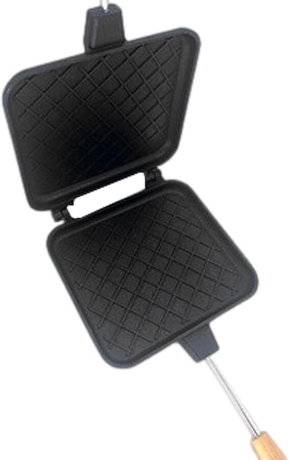 Sandwich Maker Tosti Apparaat Snelle Maaltijden Verwijderbaar Handvat 23.6 cm Breed Zwart