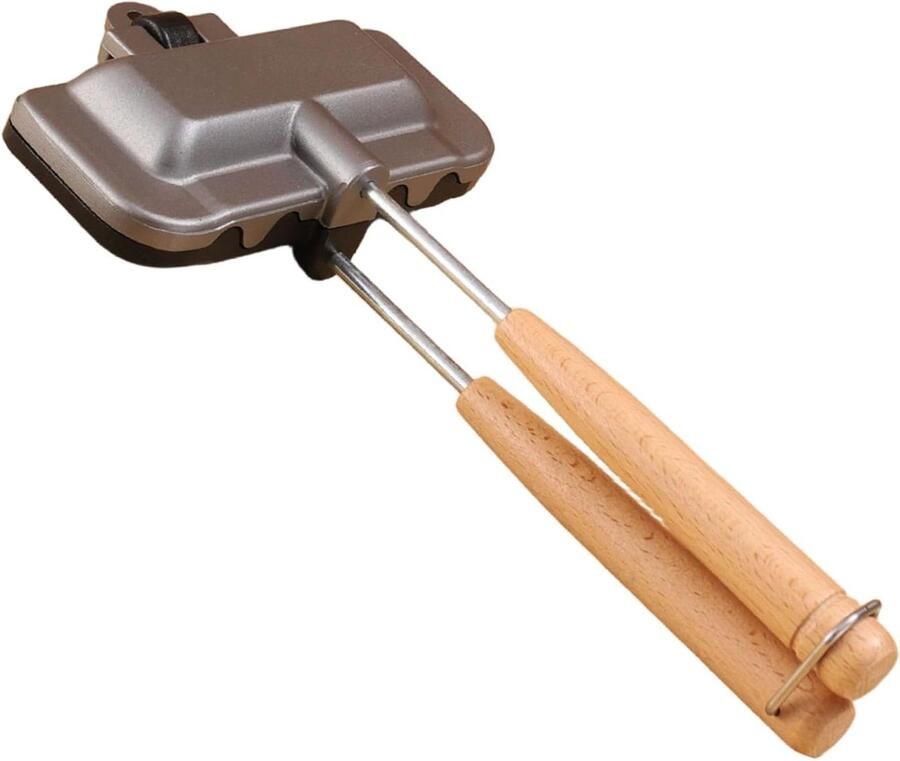 Sandwich Maker Tosti ijzer Snelle maaltijden Antiaanbaklaag 30 cm Zilver