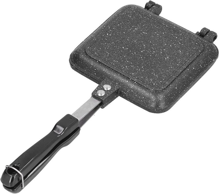 Sandwich Maker Tosti Pan Ontbijt Maken Dubbelzijdig Verwarmen 345 cm Rood