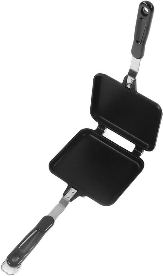 Sandwich Maker Tosti Pan Sandwiches Maken Dubbelzijdig 35 x 15 cm Grijs