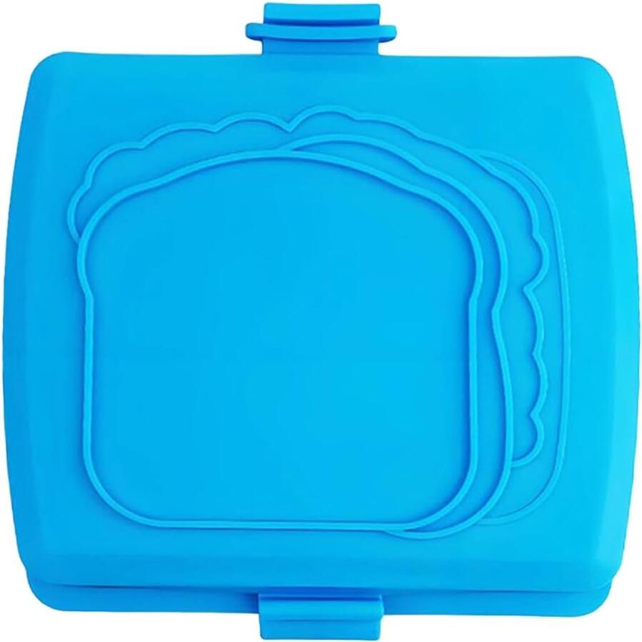 Sandwich Maker Tosti Pers Snelle Snacks Maken Magnetron Verwarming 17 cm Breed Blauw