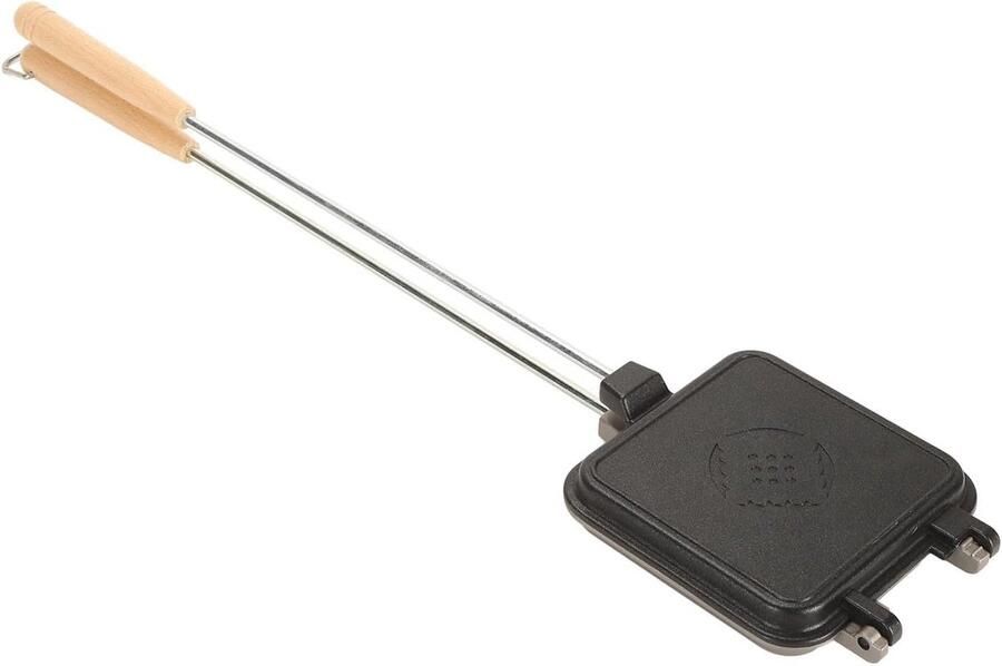Sandwich Pan Grill Pan Ontbijt Maken Dubbelzijdig Anti-aanbak 58x13cm Zwart