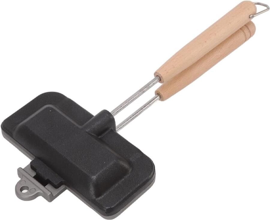 Sandwich Pan Tosti maker Ontbijt Maken Antiaanbaklaag Compact formaat Zilverkleurig