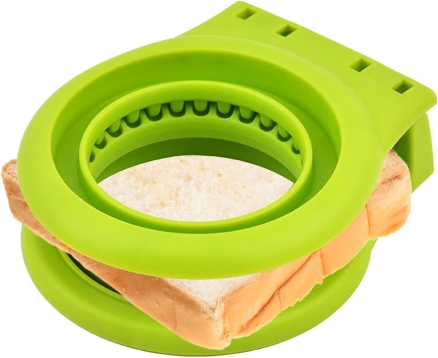 Sandwich Snijder Brood Vormer Kinder Lunch Maken Roestvrij Staal 12 x 14 cm Meerkleurig