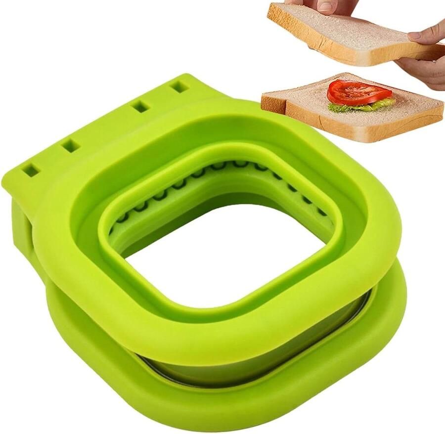 Sandwich Snijder Broodvormer Pannenkoeken Kinderen Blij Maken Roestvrij Staal 15 x 13 x 5 cm Meerkleurig