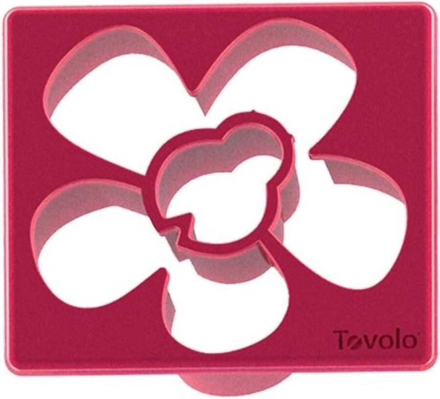 Sandwich Snijder Lieveheersbeestje Bloem Kinderen Vrolijk Maken Unieke Vormen 14 x 15 cm Rood