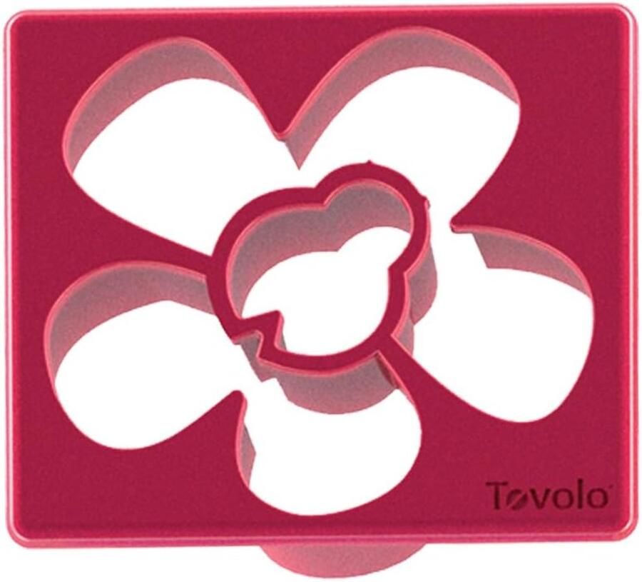 Sandwich Snijder Lieveheersbeestje Bloem Kinderen Vrolijk Maken Unieke Vormen 14 x 15 cm Rood