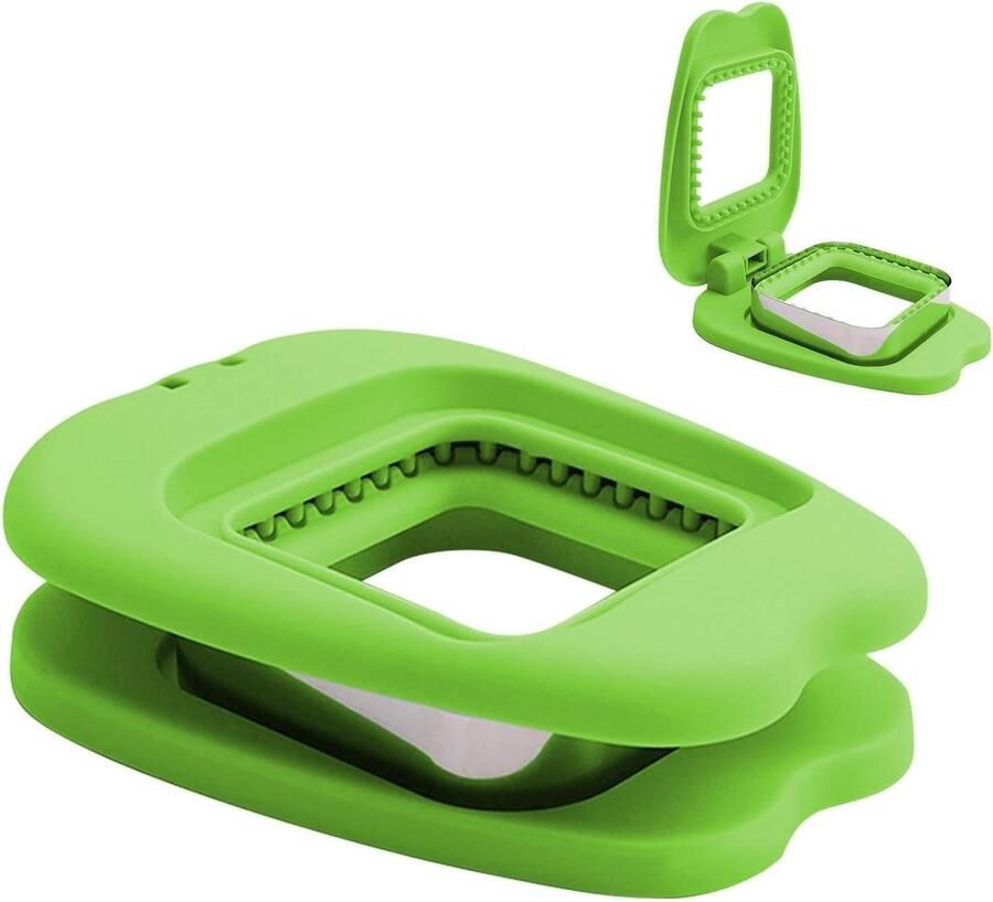 Sandwich Snijder Sealer Broodvorm Koekjesmal Lunch Maken Kindvriendelijk Ontwerp 17 x 14 x 5 cm Groen