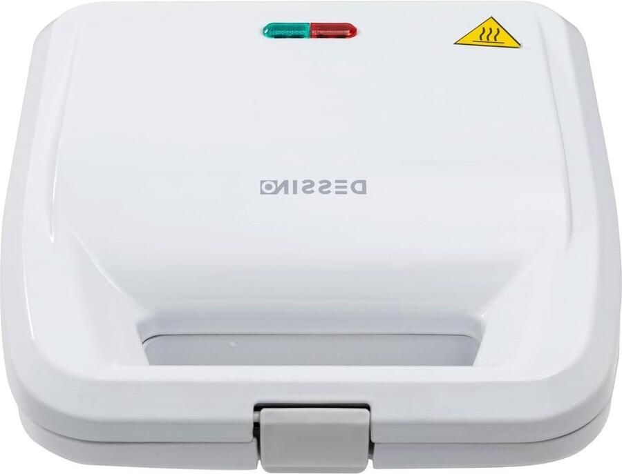 Sandwich Toaster Panini Maker Snacks Maken 2-in-1 Platen 25x25 cm Wit