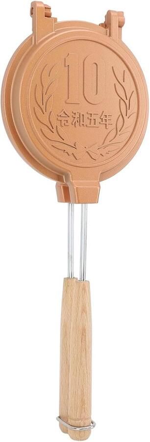 Sandwich Bakplaat Pannenkoek Pan Ontbijt Maken Munt Vorm 13.5 x 17 cm Zwart
