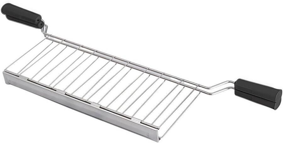 Sandwichkooi Broodrooster Toastie Maker Snelle Snacks Maken Hittebestendige Handgrepen 44 cm Zwart Grijs