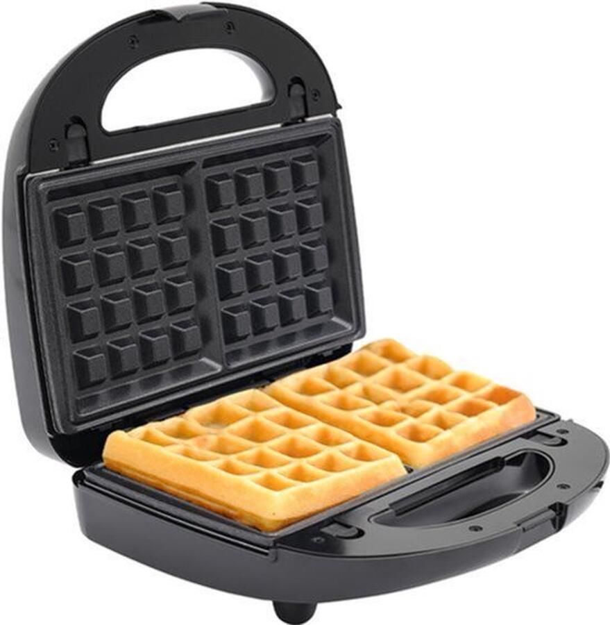 Sandwichmaker 8-in-1 Multifunctioneel 750 W Vermogen 22x22 cm Grootte Roestvrij Staal En Aluminium Elektrische Ontbijtmaker
