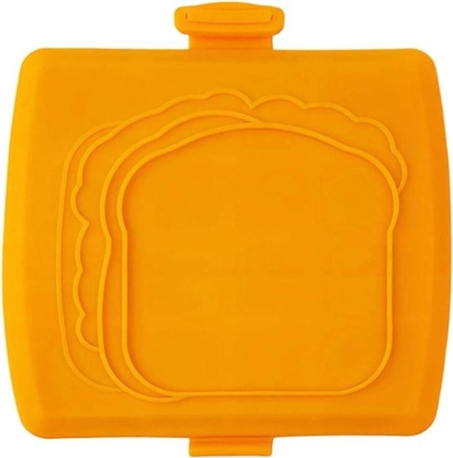 Sandwichmaker Broodpers Snacks Bereiden Magnetron Verwarming 16x16.5cm Oranje