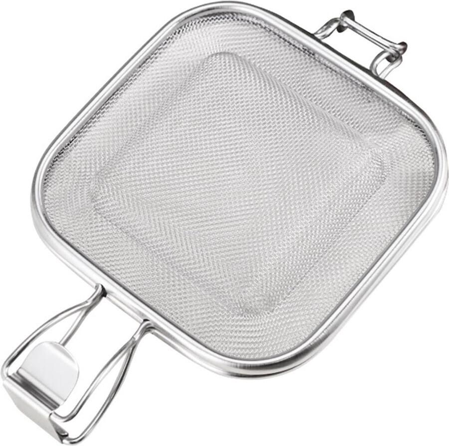 Sandwichmaker Grill Broodpers Toast Broodjes Maken Roestvrij Staal 26.5 x 16 cm Meerkleurig