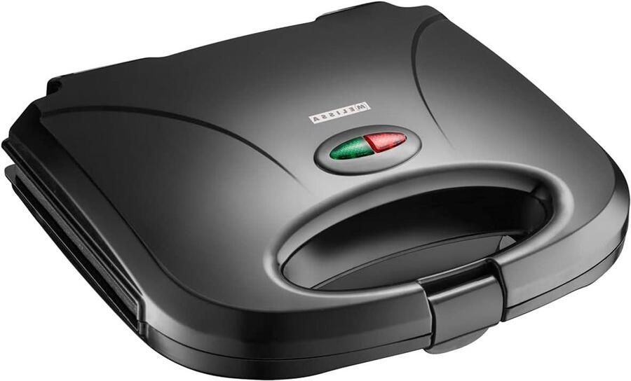 Sandwichmaker Grill Tosti Apparaat Snelle Snacks Maken Antiaanbaklaag Automatische Thermostaat 750 Watt Zwart
