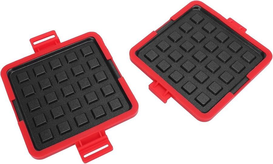 Sandwichmaker Magnetron Wafelijzer Keuken Snelle Lunch Maken Geen Stroom Nodig 18x15x4 cm Zwart