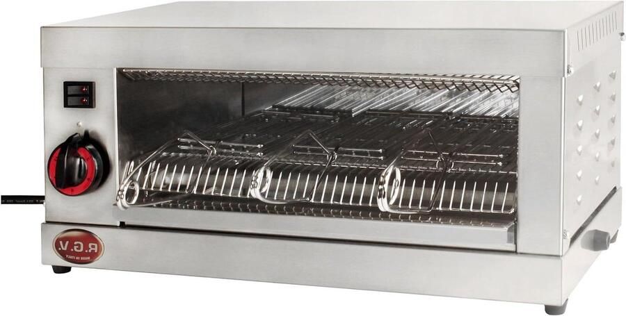 Sandwichmaker Tosti apparaat Snel ontbijten Met 3 tangen 490 x 250 x 230 mm Verchroomd