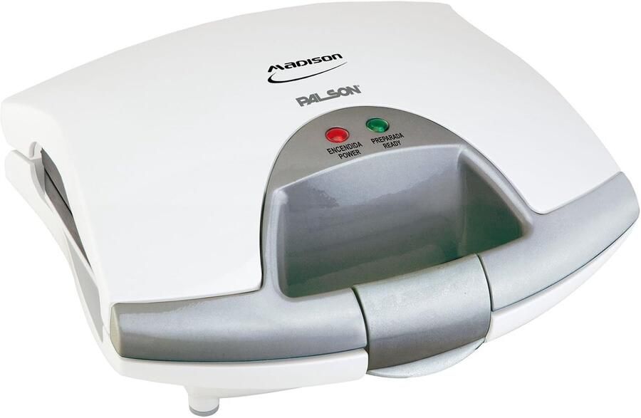 Sandwichmaker Tosti Apparaat Snelle Lunch Compact Ontwerp 29cm Pakket Grijs Wit
