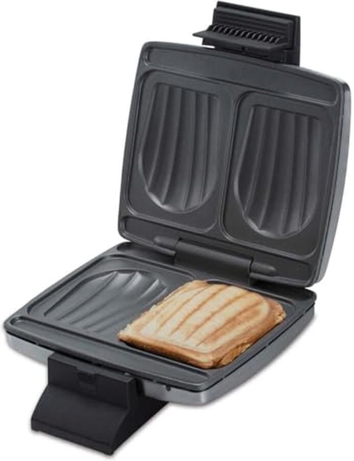 Sandwichmaker Tosti Apparaat Snelle Lunch Schelp Vorm Voor 2 Tosti's RVS