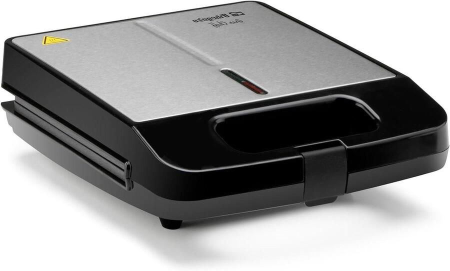 Sandwichmaker Tosti Apparaat Snelle Snacks Vier Stuks Tegelijk 1400 Watt Zilverkleurig