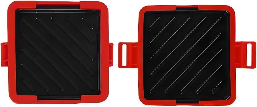 Sandwichmaker Tosti Grill Snelle Snacks Vaatwasmachinebestendig Compact Ontwerp Rood