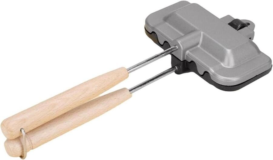 Sandwichmaker Tosti-ijzer Panini pers Ontbijt maken Afneembare grillplaten 13.5B x 5.3H cm Zwart