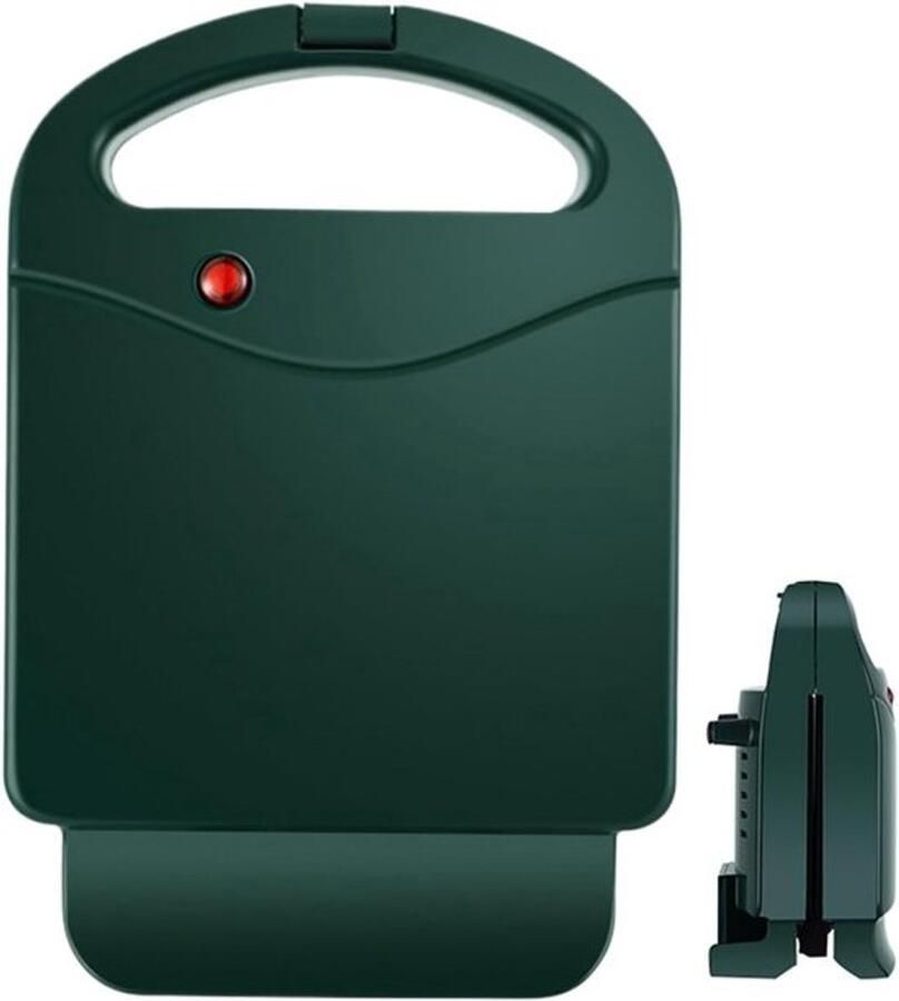 Sandwichmaker Wafelijzer Contactgrill Panini Snelle Maaltijden Indicatielampjes 21.5x15.3x10.5cm