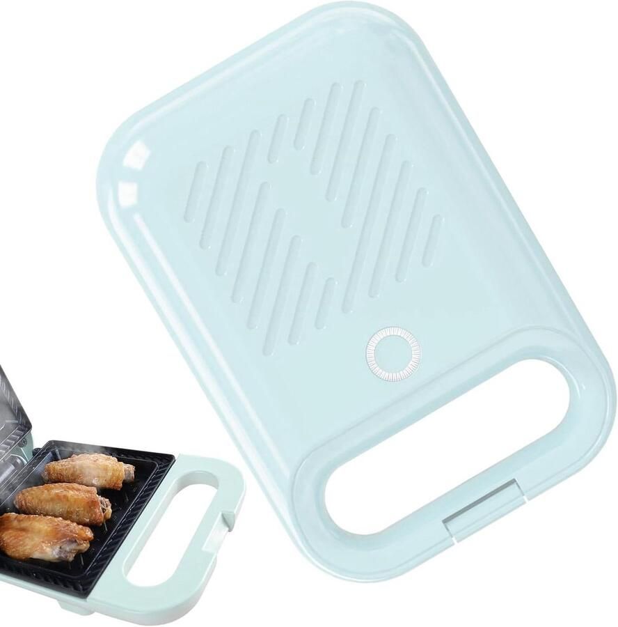 Elektrische Sandwich Maker Tosti Grill Ontbijt Maken Gelijke Warmte 9.5x17.7x9.5 cm Lichtgroen