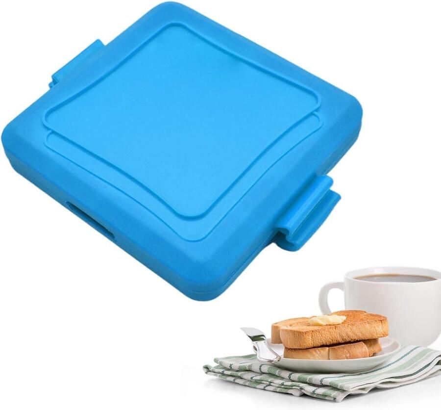 Sandwichpers Tosti-ijzer Panini Grill Ontbijt Maken Magnetron Aangedreven 16 x 14 x 3 cm blauw
