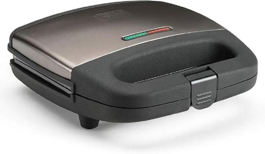 Sandwichtoaster Vierkant Tosti Apparaat Snel Lunchen Optimale Afdichting 21.5x12.5cm Platen Roestvrij Staal