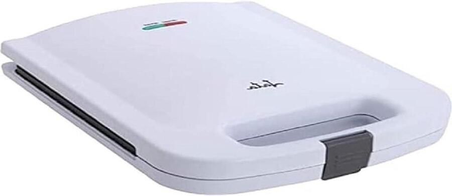 Sandwichtoaster XXL Tosti-ijzer Snelle Lunch Maken Antiaanbaklaag XXL Platen 4 Sandwiches Wit