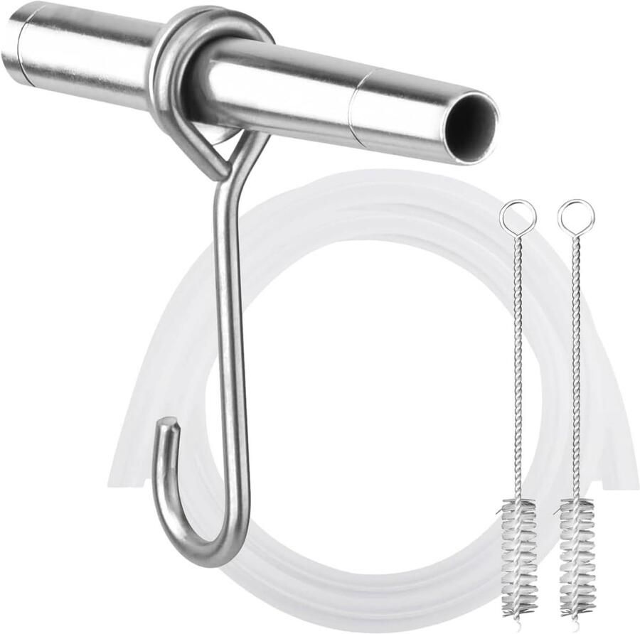 Sap Tapperset Boom Taps Sap Collectie Roestvrij Staal 91 cm Buis Zilverkleurig