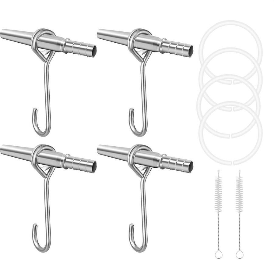Sap Tapping Kit Kraan Set Sap Verzamelen Roestvrij Staal 4 Delig Veelkleurig
