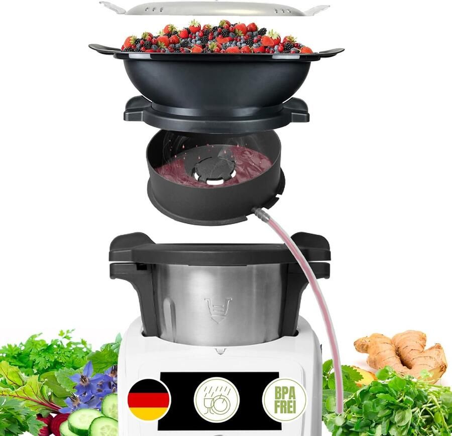 Sapcentrifuge accessoires voor Monsieur Cuisine 99 minuten sap zonder persen