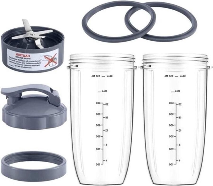 Sapcentrifuge Bekerset Vervangende Beker Set Sap Maken Voedselveilig Plastic 32OZ Transparant