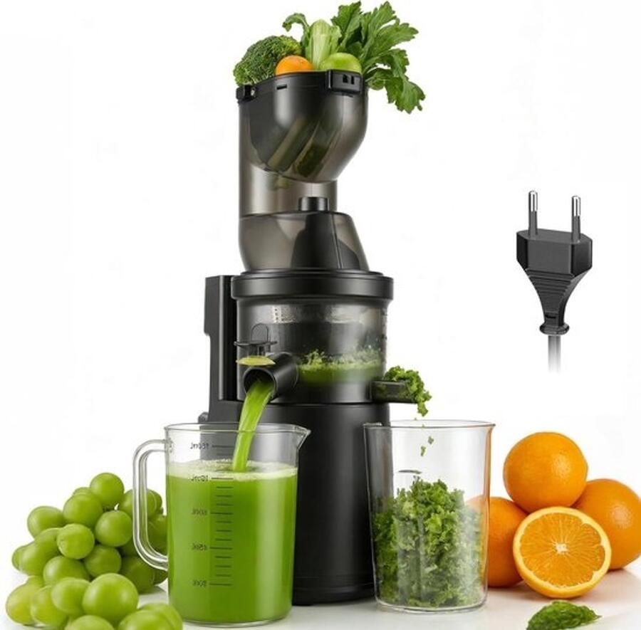 Sapcentrifuge Slowjuicer Zelf sap bereiden Enkele vijzeltechnologie N.v.t. Zilver