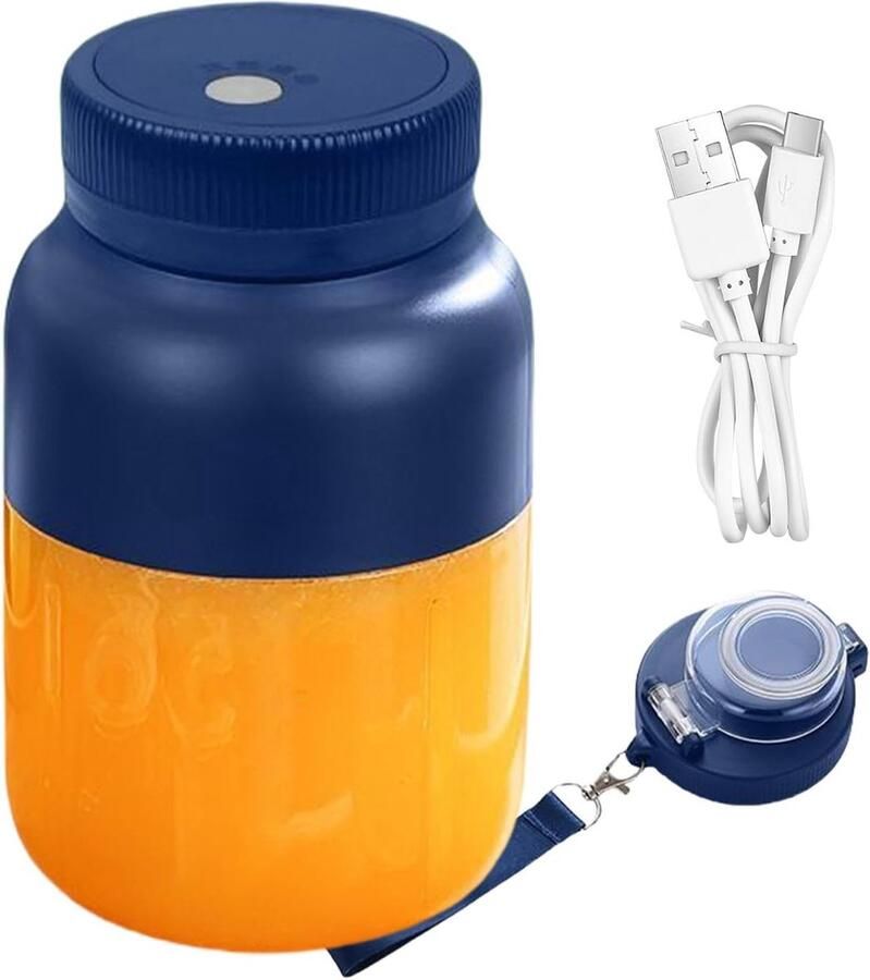 Sapmachine Citruspers Fruitpers Blender Gezond Sap Maken Draagbaar Oplaadbaar 800 ml Capaciteit