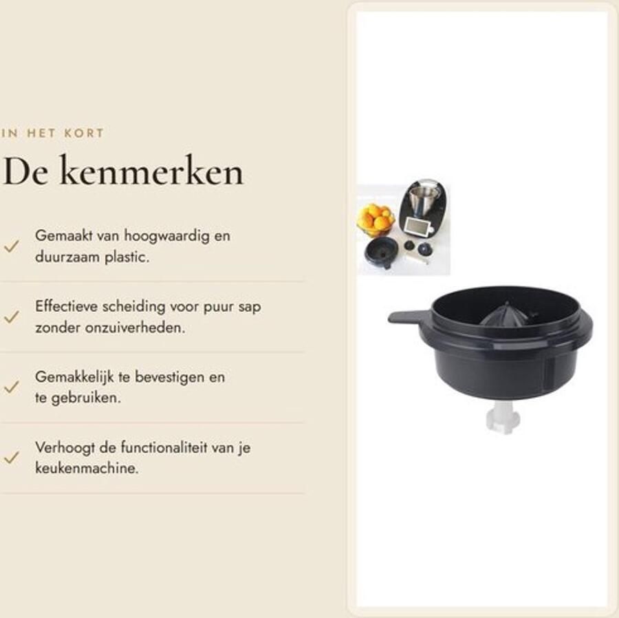 Sapset Hoogwaardig Kunststof Keukenmachine Opzetstuk Vervangende Onderdelen Universele Compatibiliteit 4 Accessoires Effectieve Scheiding Sapcentrifuge