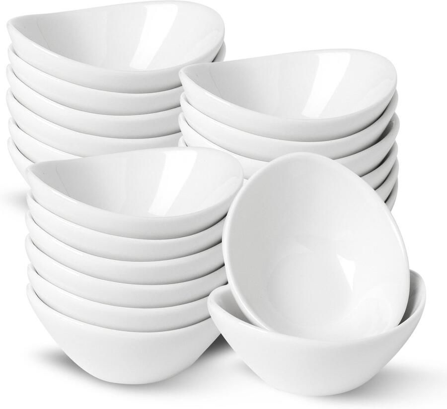 Sauskommen van porselein snackschalen witte sojakommen kleine snackschalen voor ketchup specerijen azijn sauzen sushi 50 ml