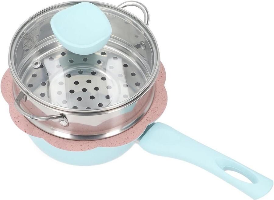 Sauspan Kookpan Kleine porties koken Snelle warmteverdeling 20 cm Zwart