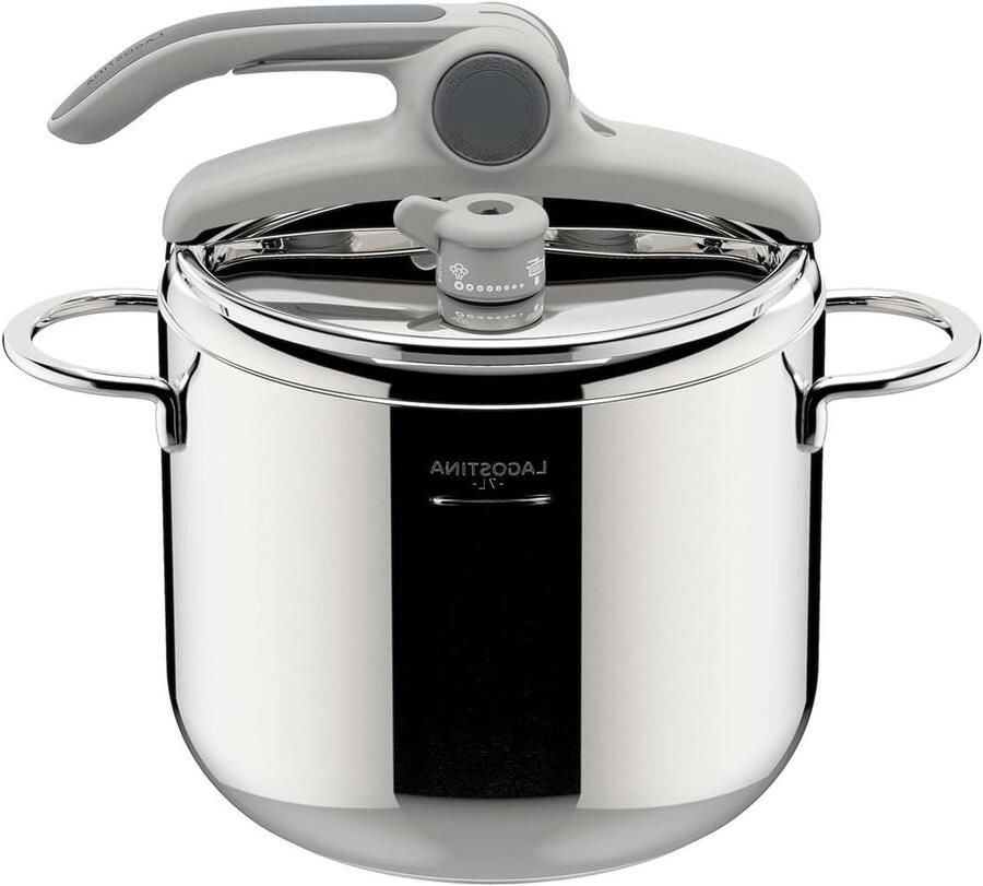 Sauspan Kookpan Koken Ventiel Control 22 cm Metaalkleur