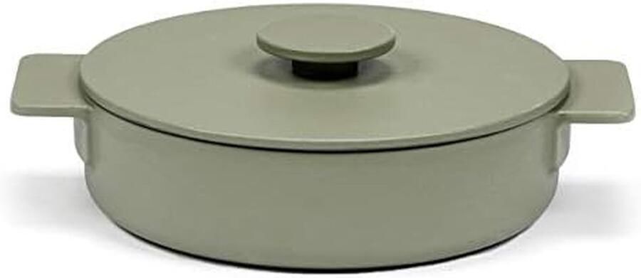 Sauté Pan Koekenpan Stoofpan Koken en Serveren Condensatiesysteem Deksel Ø 23 cm Groen