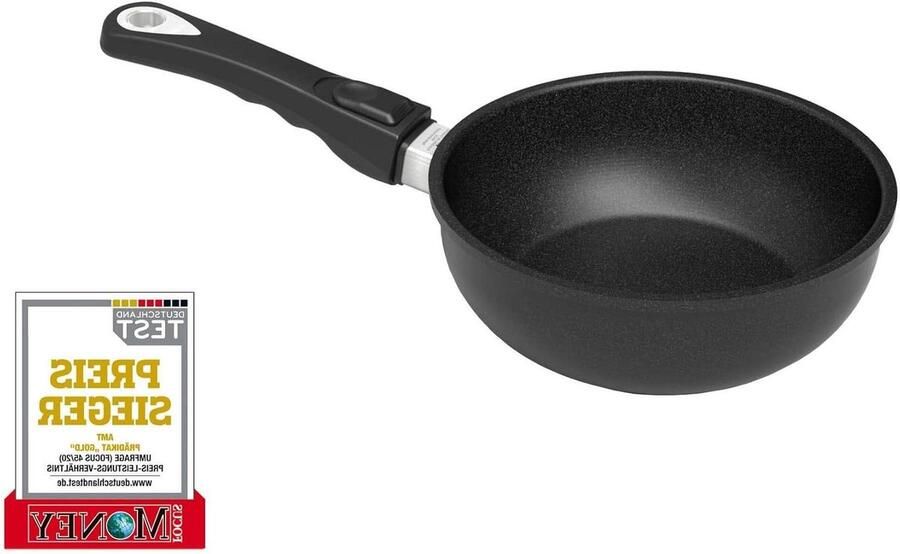 Sauteerpan Kleine wok Lekker koken Lotan antiaanbaklaag 20 cm Zwart