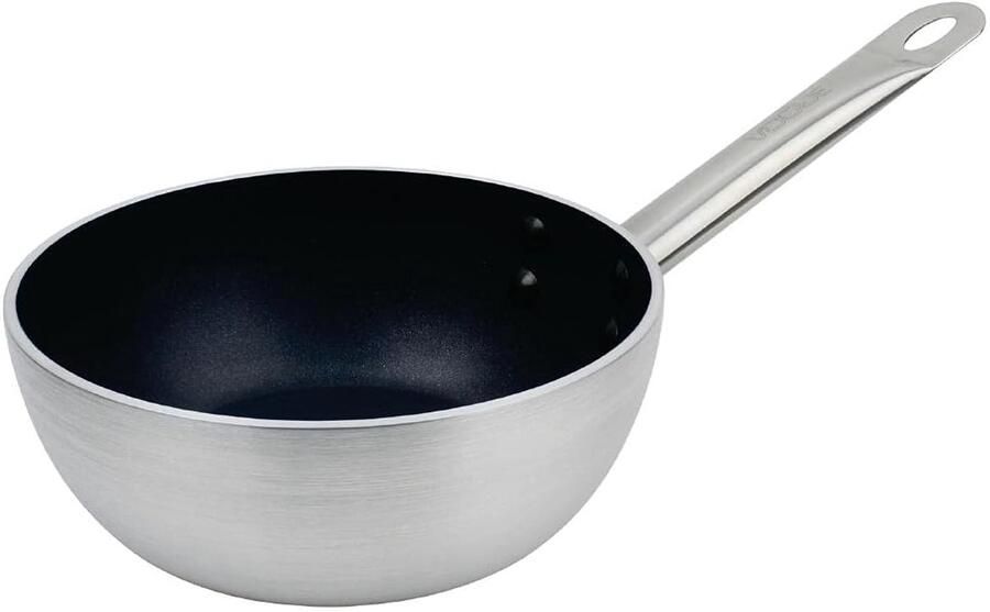 Sautepan Inductie Koekenpan Koop Gezond Koken Teflon Platinum Laag 20cm Diameter Zilver