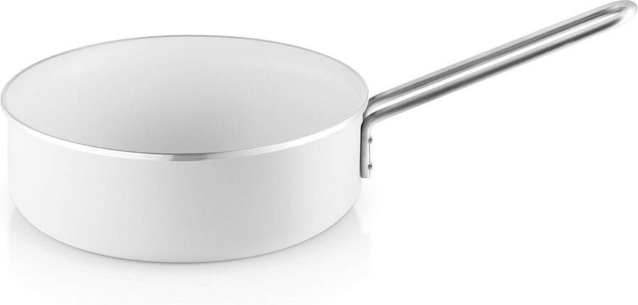Steelpan Kookpan Koken Gelijkmatige warmteverdeling 24 cm Wit